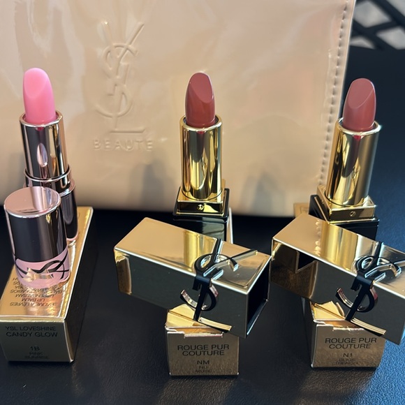 YSL Mini Lipsticks and Pouch - Picture 2 of 7